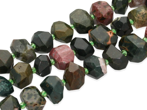 Jaspis "bryłka ciosana" ~15x20mm [~19cm]