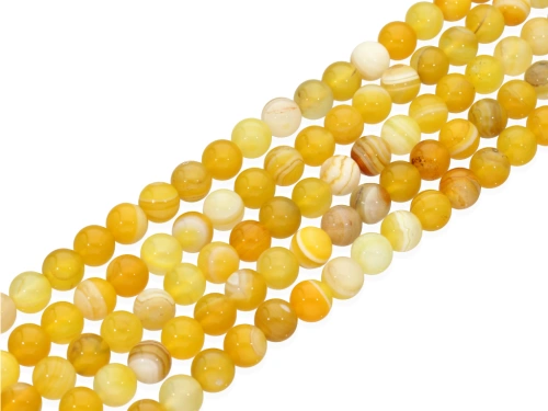 Agat pasiasty kulka ok.8,5mm [~38cm]