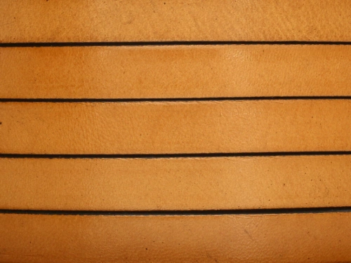 Rzemień naturalny płaski 10x1,8mm orzechowy [20cm]