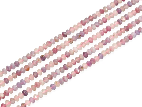 Turmalin mix oponka fasetowana ok.5x3,5mm [~39cm]