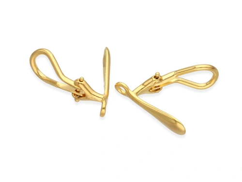 Baza klipsa z kółkiem 18 x 7 mm AG-925 [para]