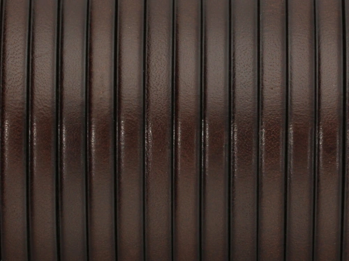 Rzemień naturalny płaski 5x2,2mm czekoladowy [20cm]