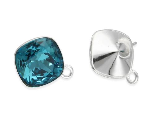 Sztyfty z podwieszką pod cusion cut 12 x 12 mm AG-925 [2szt.]