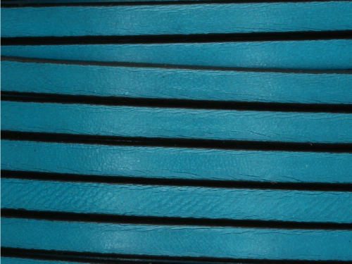 Rzemień naturalny płaski 5x1,8mm turkusowy [20cm]