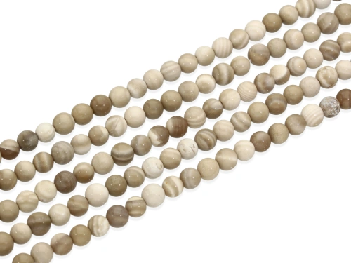 Krzemień pasiasty "kulka" 5,5 mm [~18cm]