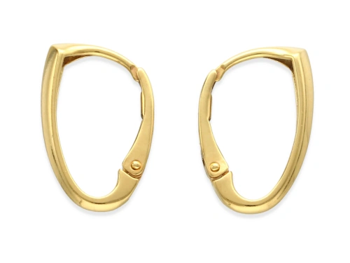 Bigle angielskie 17 x 12,5 mm AG-925+Au [para]