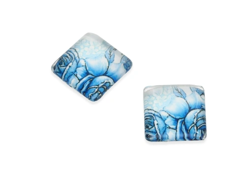 Kaboszon szklany 12x12mm model 237 [1szt.]