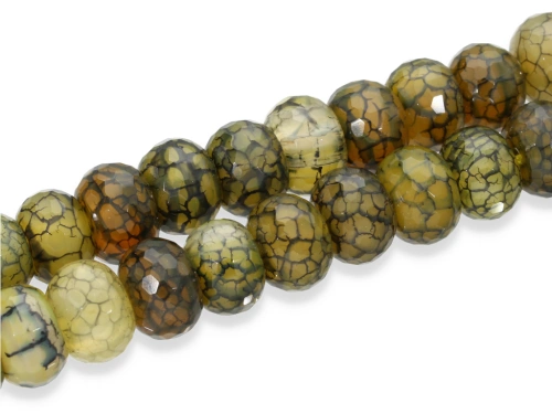 Agat crackle oponka ok.14x10mm [~19cm]