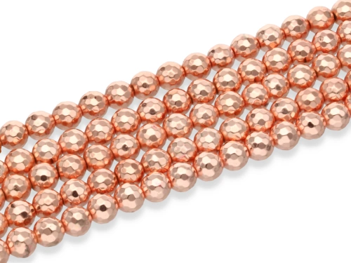 Hematyt kulka fasetowana ok.6mm [~19cm]