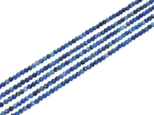 Kyanit naturalny kulka fasetowana ok.3,2mm [~39cm]