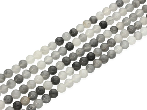 Kwarc chmurzysty kulka ok.6,5mm [~38cm]