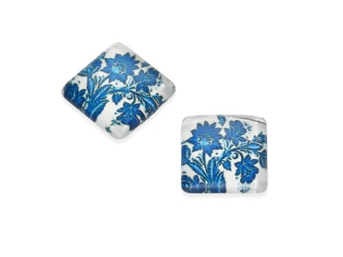 Kaboszon szklany 12x12mm model 227 [1szt.]