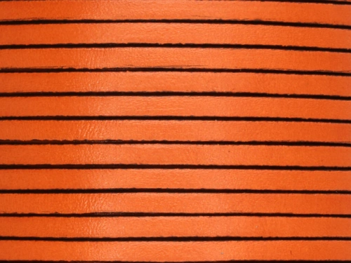 Rzemień naturalny płaski 3x1,8mm pomarańczowy [20cm]