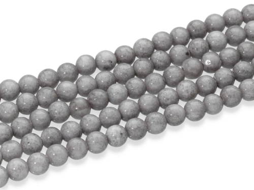 Jadeit kulka ok.6,7mm kol.szary [~40cm]