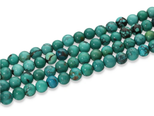Turkus naturalny kulka ok.6mm [~18cm]