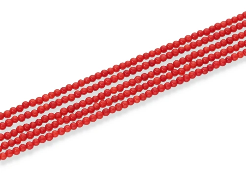 Koral czerwony kulka ok. 2,5mm [~41cm]