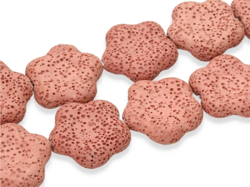 Lawa wulkaniczna kwiatek ok.27x26mm  [~18cm]