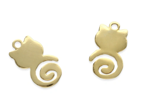 Zawieszka "kotek" 14,5 x 8 mm AG-925 [1szt.]