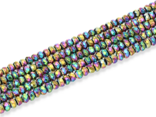 Hematyt oponka fasetowana ok.4x3mm [~39cm]