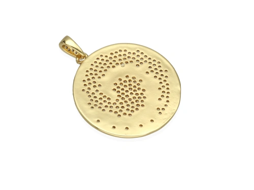 Zawieszka kółko z cyrkoniami 29,5mm [1szt.]