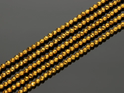 Hematyt kulka fasetowana ok.4mm [~39cm]