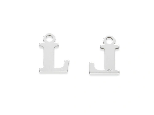 Zawieszka "litera L" 9 x 6 mm AG-925 [1szt.]