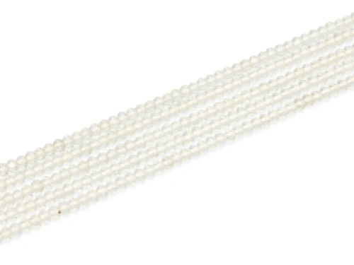 Kryształ górski oponka fasetowana  ok.3x2mm [~19cm]