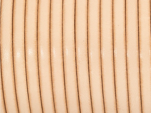 Rzemień naturalny płaski 5x2,2mm kolor naturalny [20cm]