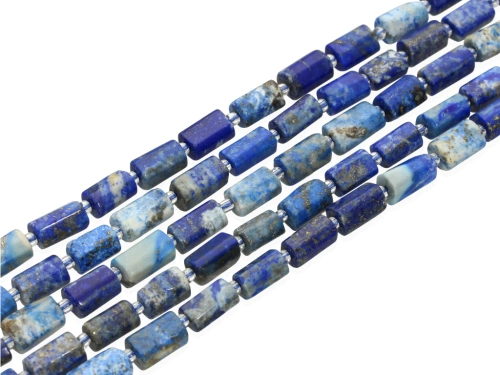 Lapis lazuli walec ciosany ok.7x11-13mm [~39cm]
