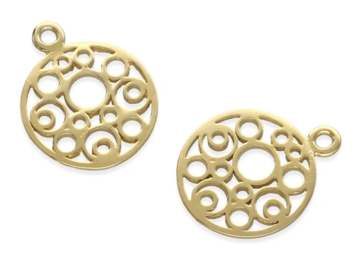 Zawieszka okrągła "kółka" 18 x 14,5 mm AG-925 [1szt.]