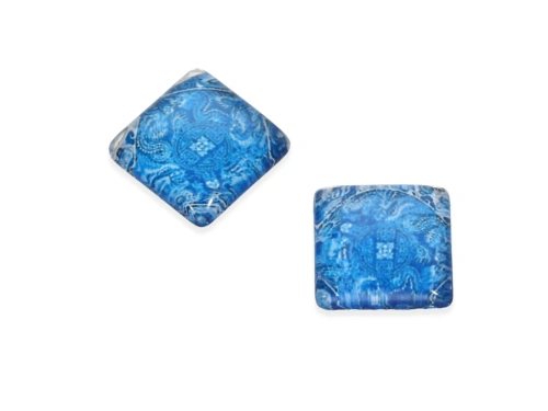 Kaboszon szklany 12x12mm model 224 [1szt.]