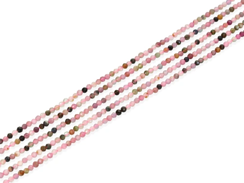 Turmalin mix kulka fasetowana ok.2,2mm [~39cm]