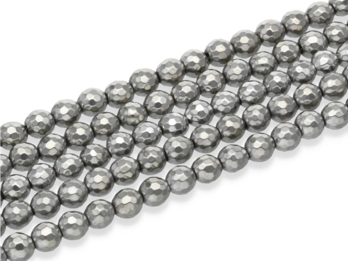 Hematyt kulka fasetowana ok.6,3mm [~39cm]