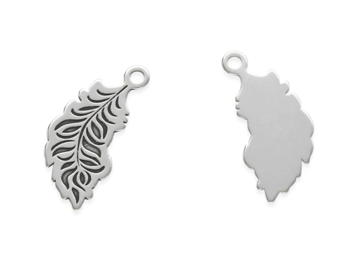 Zawieszka "piórko" 16 x 7,5 mm AG-925 [1szt.]