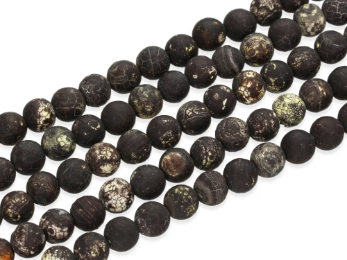 Agat trawiony kulka ok.8mm [~18cm]