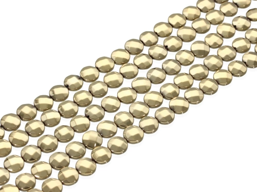 Hematyt pastylka fasetowana ok.8,4mm [~19cm]