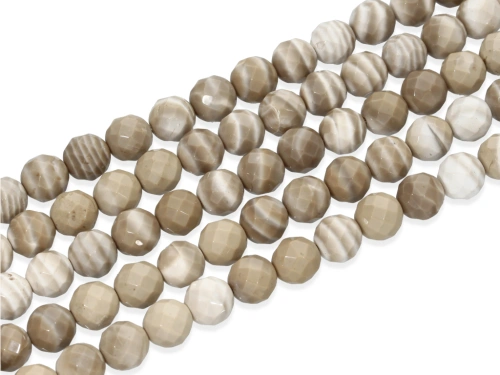 Krzemień pasiasty "kulka fasetowana" 8,3 mm [~14cm]