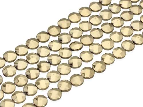 Hematyt pastylka fasetowana ok.10mm [~19cm]