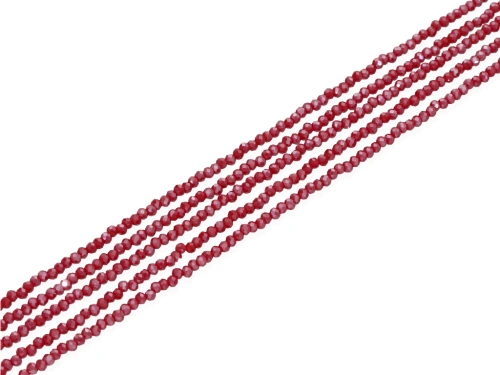 Kryształki kol. burgund SP ok.2,8x2,3mm [~35cm]