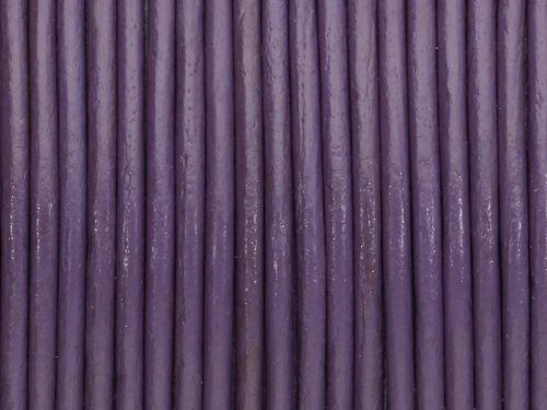 Rzemień naturalny okrągły fioletowy 2mm [1m]