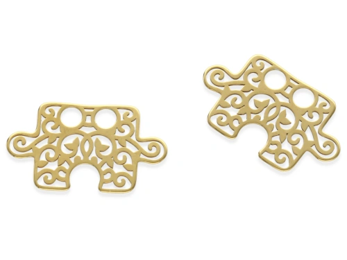 Zawieszka ażurowa "puzzel" 19 x 11 mm AG-925 [1szt.]