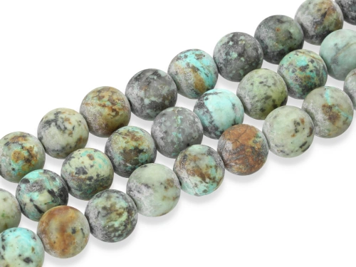 Turkus afrykański (jaspis) mat kulka ok.10,4mm [~38cm]