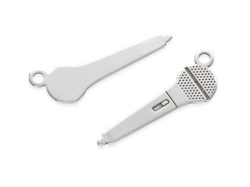 Zawieszka "mikrofon" 19,3 x 6,4 mm AG-925 [1szt.]