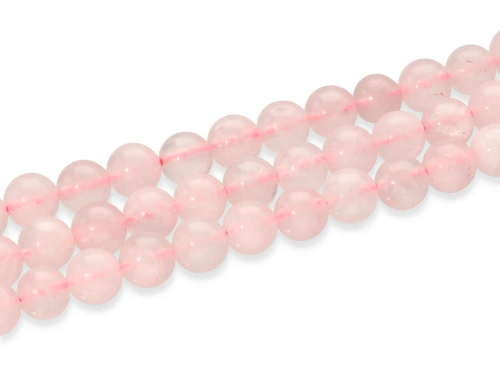 Kwarc różowy kulka ok.8,7mm [~38cm]