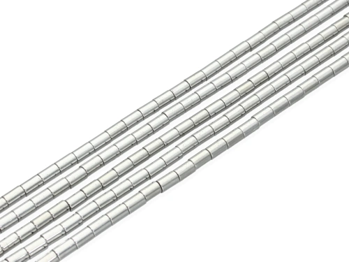 Hematyt rurka ok.4x6mm [~40cm]