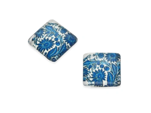 Kaboszon szklany 12x12mm model 228 [1szt.]