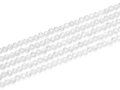 Cyrkonia (C) kulka fasetowana ok.4mm [~37cm]