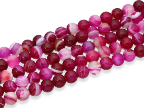 Agat pasiasty kulka ok.6,3mm[~36cm]