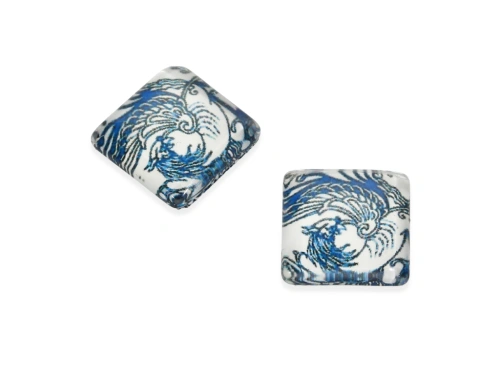 Kaboszon szklany 12x12mm model 232 [1szt.]