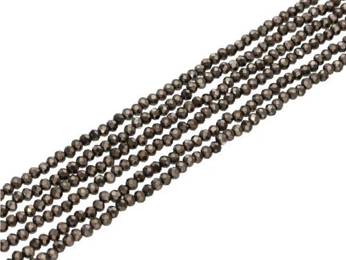Kryształki kol. grafitowo-brązowy SP ok.4x3,2mm [~39cm]